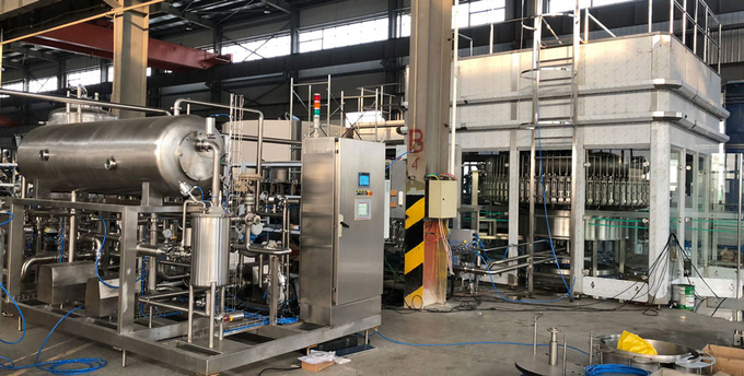 Máquina de rellenar carbonatada ratio del ajuste usada en la bebida que hace la cadena de producción
