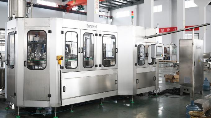 Buen precio línea de producción de llenado de agua pura 5L máquina de lavado de tipo lineal de llenado y tapa 7