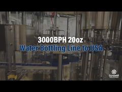 embotelladora del agua de la botella del animal doméstico de 3000bph 20oz