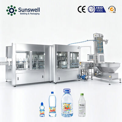 Línea de producción de agua embotellada PET de 500 ml y 24000 BPH